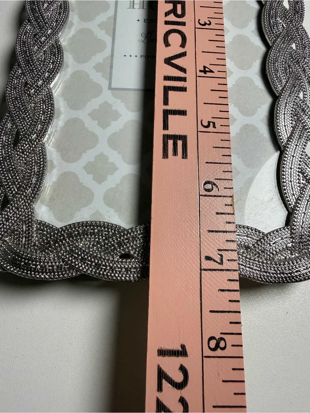 Sheffield Home Silver Braided Frame